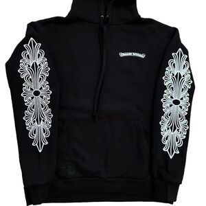 Chrome Hearts Pink Dagger Floral Scroll Hoodie
